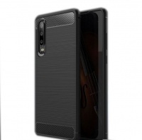 Tuff Luv Tuff-Luv Carbon Fibre Style Shockproof Layered Case Cover for Huawei Mate P30 Pro - Black Photo