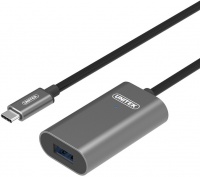 Unitek 5m USB 3.1 Gen1 Type-C to Type-A Active Extension Cable - Black Photo