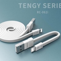 Remax Tengy Series 1m and 160mm Type-A to Lightning USB Cable - White Photo