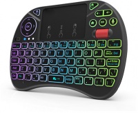 Zoweetek Mini Wireless 2.4g Keyboard with RGB Backlit - Black Photo