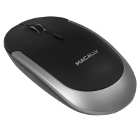Macally Bluetooth Optical Mouse - Black and Space Gray Photo
