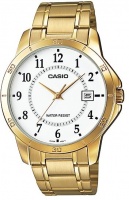 Casio Stainless Steel Analog Mens Wrist Watch - Gold and Black Photo