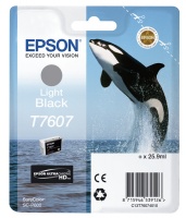 Epson Ultrachrome HD T7607 Killer Whale Single Cartridge - Light Black Photo