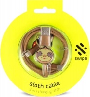 Thumbs Up Swipe: 3-in-1 Cable - Sloth PowerLead Photo