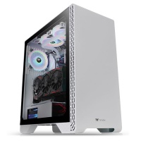 Thermaltake S300 Tempered Glass Snow Edition Mid Tower Chassis Photo