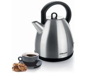 Mellerware Kettle 360 Degree Cordless Stainless Steel Brushed 1.7L 2200W Luna Photo