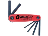 Bondhus Hex End Fold Up Wrench 6 pieces 3-10mm Gorillagrip Photo