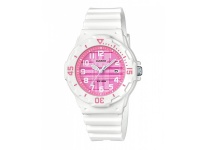 Casio White and Pink Ladies Analog Wrist Watch Photo