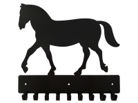 Eboy Steel Horse Key Rack & Leash Hanger with 9 Hooks Photo