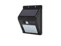 Flash Led Solar Sensor Wall Lamp Black Daylight Photo