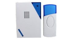 Flash Wireless Doorbell With Light Blue & White Photo