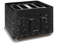 Morphy Richards Toaster 4 Slice Plastic Black 1800W Prism Photo