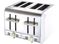 Russell Hobbs RHWWT01 White And Wood 4 Slice Toaster Photo