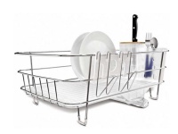 Simple Human Dishrack Slim Wireframe Stainless Steel Frosted Plastic Base Wire Frame Photo