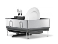Simple Human Steel Frame Dishrack With Swivel Spout Grey Photo