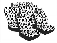 Stingray - Texas Cow Print 11 Piece Set White/Black SA180 Photo