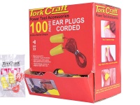 Tork Craft 100 Pairs Corded Ear Plugs Photo