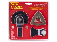 Tork Craft Quick Change Oscillating Tile Working Accessory Kit 4 pieces Photo