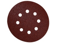 Tork Craft Sanding Disc 125mm 80Grit with holes 10/Pack Photo