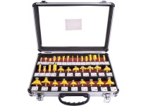 Tork Craft 35-Piece Router Bit Set Alu-Case Glass 1/4 Photo