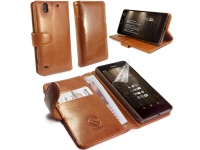 Tuff Luv Tuff-Luv Leather Wallet Stand Case For Sony Xperia C4-Brown Photo