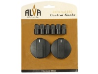 Alva BBQ Universal Black knob set Photo