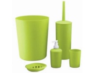 Casa 5 piecese Plastic Bathroom Set-Lime Green Photo