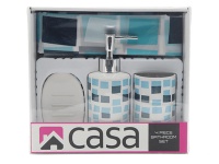 Casa PEVA & Ceramic Gift Set Blue Mosaic Photo