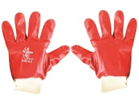 Fragram Glove PVC Red Knit Wrist Photo