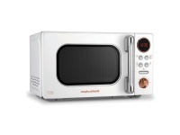 Morphy Richards Stainless Steel Digital Microwave - White Rose Gold Accents Photo