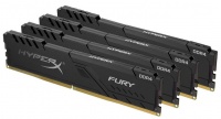 Kingston Hyper-x Fury 128Gb DDR4-2400 CL15 1.2v Desktop Memory Module with Black asymmetrical heatsink Photo