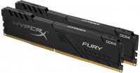 Kingston Hyper-x Fury 64Gb DDR4-2666 CL15 1.2v Desktop Memory Module with Black asymmetrical heatsink Photo