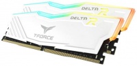Team T-Force Delta RGB 32GB kit DDR4-3600 CL18 1.35V 288pin DIMM memory White Photo