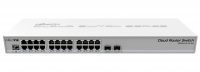 MikroTik CRS326-24G-2S RM Cloud Router Switch Dual boot SwOS / RouterOS 24x port Gigabit Ethernet switch with two SFP ports Photo