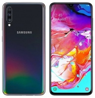 Samsung Galaxy A70 Black 6.7" FHD Qualcomm Snapdragon 670 Octa Core 128GB Android 9.0 Smart Cellphone Photo