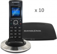 Sangoma PHON-DC201E10 10 Pack DECT phone works with Switchvox / PBXact / FreePBX Photo