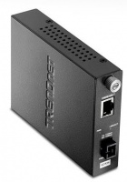 TRENDnet TFC-1000S60D5 Intelligent 1000Base-TX to 1000Base-FX Dual Wavelength Single Mode SC Fiber Converter TX1550 Photo