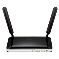Dlink D-Link DWR-921 wireless N 4G LTE HSPA router to work with cellphone sim card - 802.11b/g/n 150Mbps 4 port 10/100 switch 1x wan 3G plink/downlink : 5.76/21Mbps 64/128 bit WEP WPA WPA2 - 2x detach Photo