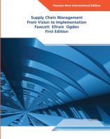 Photo of Supply Chain Management - From Vision to Implementation (Paperback Pearson New International Edition) - Stanley E