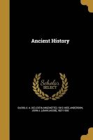 Photo of Ancient History (Paperback) - C a Celestia Angenette 1812 Bloss