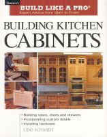 Photo of Building Kitchen Cabinets (Paperback) - Udo Schmidt