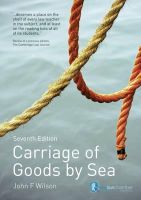 Photo of Carriage of Goods by Sea (Paperback 7th Revised edition) - John F Wilson