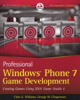 Photo of Professional Windows Phone 7 Game Development - Creating Games Using XNA Game Studio 4 (Paperback New) - Chris G
