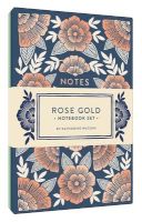 Photo of Rose Gold Notebook Set - Two Foil-Stamped Notebooks (Notebook / blank book) - Katharine Watson