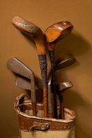 Photo of Vintage Golf Clubs Journal - 150 Page Lined Notebook/Diary (Paperback) - Cool Image