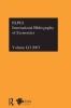 IBSS: Economics 2003, Volume 52 (Hardcover, 2003) - The British Library Of Political And Economic Science At The London School Of Economics Photo