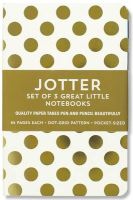 Photo of Gold Dots Jotter Notebooks (3-Pack) (Hardcover) - Inc Peter Pauper Press
