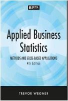 Photo of Applied Business Statistics - Methods and Excel-Based Applications (Paperback 4th ed) - Trevor Wegner