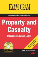 Photo of Property and Casualty Insurance License Exam Cram (Paperback) - Que Corporation