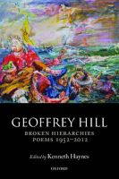 Photo of Broken Hierarchies - Poems 1952-2012 (Paperback) - Geoffrey Hill